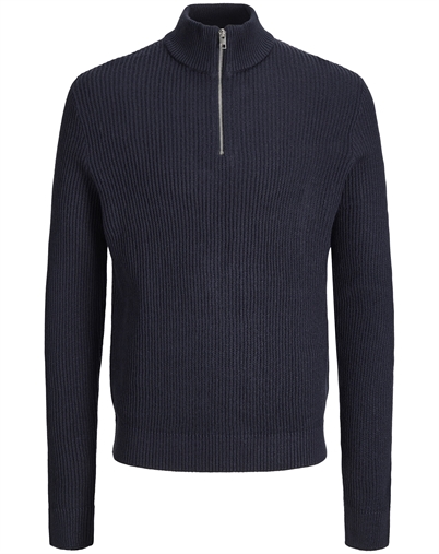 Jack & Jones - JJPannel Knit Half Zip - Navy Blazer